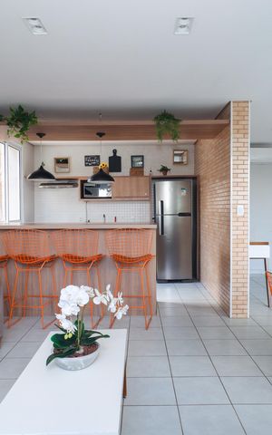 Apartamento para alugar com 44m², 2 quartos e 1 vaga Apartamento para alugar com 44m², 2 quartos e 1 vagaÁrea comum - Salão de festas