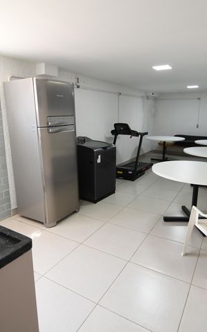 Apartamento para alugar com 55m², 2 quartos e 1 vagaÁrea comum - Salão de festas