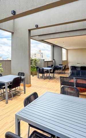 Apartamento à venda com 29m², 1 quarto e 1 vagaRooftop