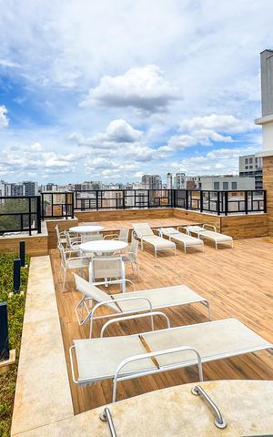 Apartamento à venda com 29m², 1 quarto e 1 vagaPiscina Rooftop