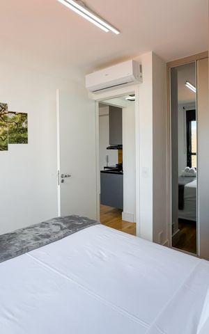 Apartamento à venda com 29m², 1 quarto e 1 vagaQuarto