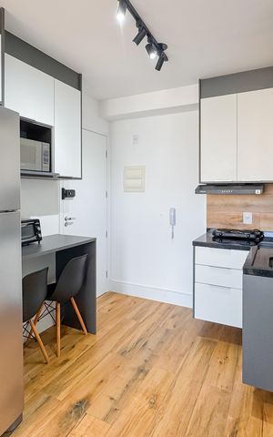 Apartamento à venda com 29m², 1 quarto e 1 vagaCozinha