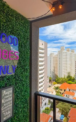 Apartamento à venda com 29m², 1 quarto e 1 vagaVaranda da Sala