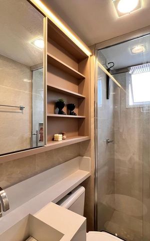 Apartamento à venda com 48m², 2 quartos e 1 vaga Apartamento à venda com 48m², 2 quartos e 1 vagaBanheiro