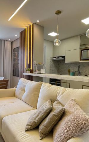 Apartamento à venda com 51m², 2 quartos e 1 vaga Apartamento à venda com 51m², 2 quartos e 1 vagaSala