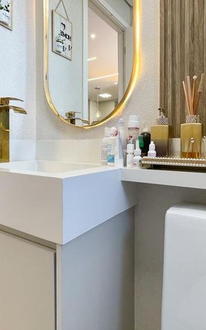Apartamento à venda com 51m², 2 quartos e 1 vaga Apartamento à venda com 51m², 2 quartos e 1 vagaBanheiro Social