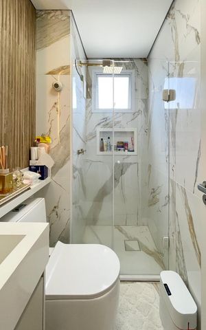 Apartamento à venda com 51m², 2 quartos e 1 vaga Apartamento à venda com 51m², 2 quartos e 1 vagaBanheiro Social