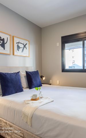 Apartamento para alugar com 47m², 1 quarto e 1 vaga