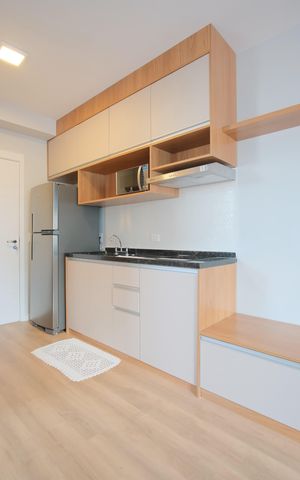 Studio à venda com 29m², 1 quarto e sem vagaCozinha