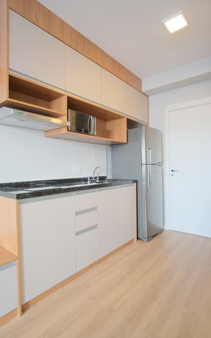 Studio à venda com 29m², 1 quarto e sem vagaCozinha