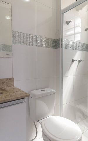 Apartamento para alugar com 60m², 2 quartos e 1 vaga Apartamento para alugar com 60m², 2 quartos e 1 vagaBanheiro