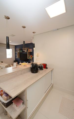 Apartamento à venda com 93m², 2 quartos e 2 vagasDetalhe da cozinha