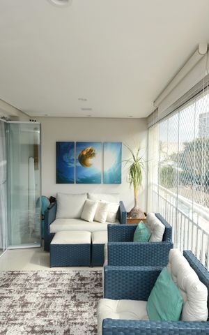 Apartamento à venda com 93m², 2 quartos e 2 vagasVaranda da Sala