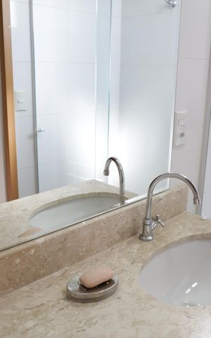 Apartamento para alugar com 90m², 3 quartos e 2 vagasBanheiro da Suíte 1