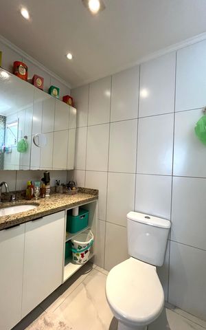 Apartamento à venda com 67m², 2 quartos e 2 vagas Apartamento à venda com 67m², 2 quartos e 2 vagasBanheiro da Suíte