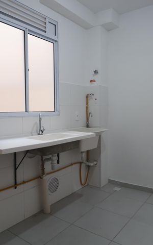 Apartamento à venda com 45m², 2 quartos e 1 vagaCozinha e Área de Serviço