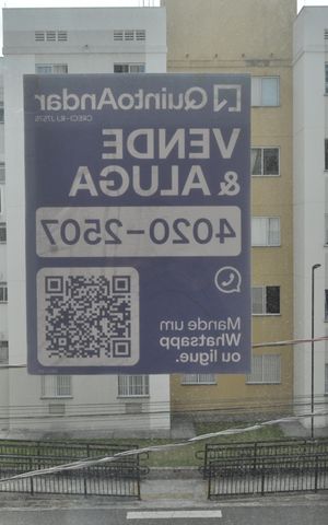 Apartamento à venda com 44m², 2 quartos e sem vagaPlaca