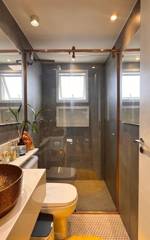 Apartamento à venda com 65m², 2 quartos e 2 vagas Apartamento à venda com 65m², 2 quartos e 2 vagasBanheiro