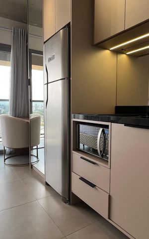 Studio para alugar com 21m², 1 quarto e sem vaga Studio para alugar com 21m², 1 quarto e sem vagaCozinha