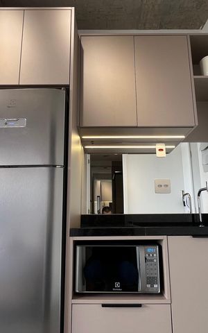 Studio para alugar com 21m², 1 quarto e sem vaga Studio para alugar com 21m², 1 quarto e sem vagaCozinha