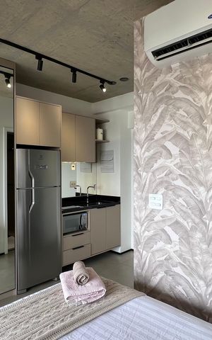 Studio para alugar com 21m², 1 quarto e sem vaga Studio para alugar com 21m², 1 quarto e sem vagaQuarto