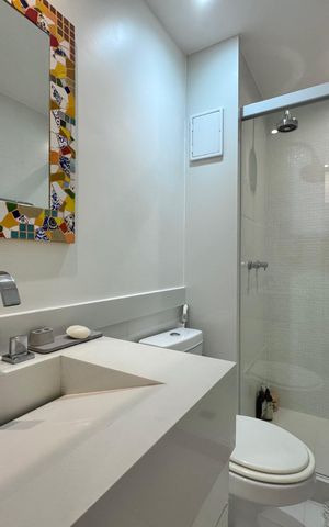 Apartamento à venda com 138m², 3 quartos e 2 vagas Apartamento à venda com 138m², 3 quartos e 2 vagasBanheiro Social 1