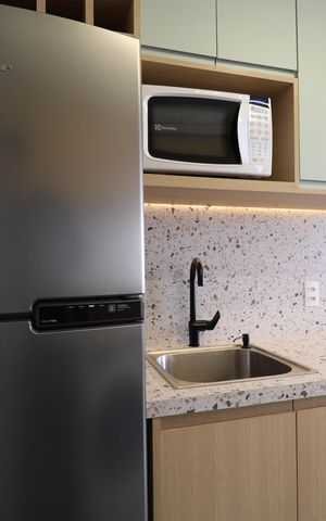 Apartamento para alugar com 28m², 1 quarto e sem vagaCozinha e Área de Serviço
