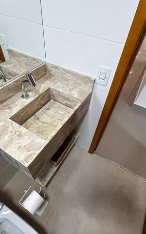 Apartamento à venda com 74m², 2 quartos e sem vaga Apartamento à venda com 74m², 2 quartos e sem vagaBanheiro Social