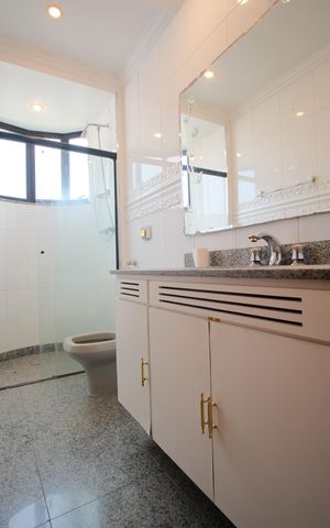Apartamento para alugar com 200m², 4 quartos e 3 vagasBanheiro Social