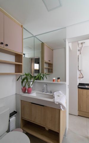 Apartamento à venda com 64m², 2 quartos e 1 vaga Apartamento à venda com 64m², 2 quartos e 1 vagaBanheiro da Suíte