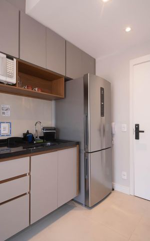 Studio à venda com 27m², 1 quarto e 1 vagaCozinha