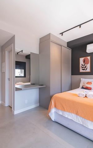 Studio à venda com 27m², 1 quarto e 1 vagaStudio