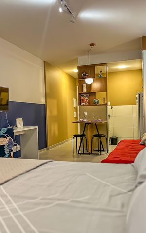 Apartamento à venda com 35m², 1 quarto e sem vaga Apartamento à venda com 35m², 1 quarto e sem vagaSala/Quarto
