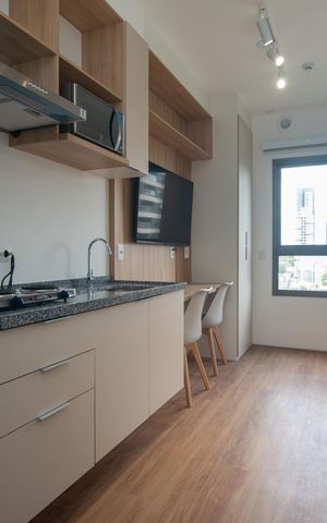 Apartamento para alugar com 26m², 1 quarto e sem vagaCozinha