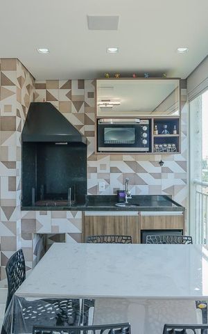 Apartamento à venda com 75m², 3 quartos e 2 vagasVaranda gourmet