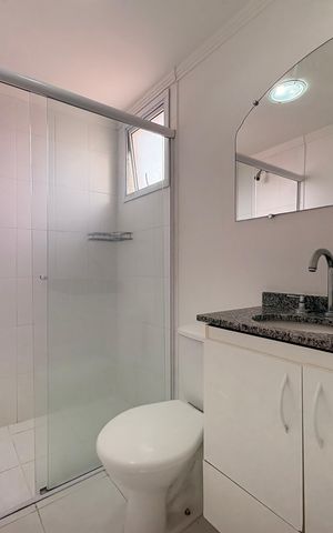 Apartamento à venda com 75m², 2 quartos e 2 vagas Apartamento à venda com 75m², 2 quartos e 2 vagasBanheiro da Suíte