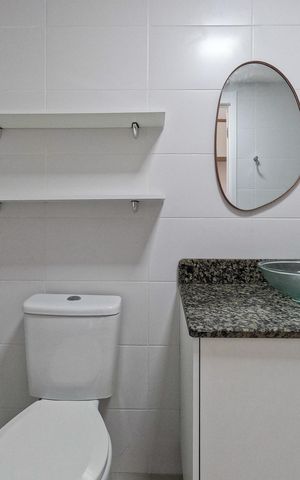 Studio à venda com 27m², 1 quarto e sem vaga Studio à venda com 27m², 1 quarto e sem vagaBanheiro