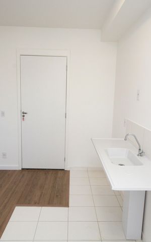 Apartamento para alugar com 36m², 2 quartos e 1 vagaCozinha e Área de Serviço