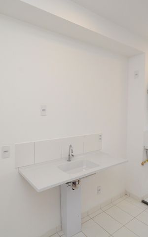 Apartamento para alugar com 36m², 2 quartos e 1 vagaCozinha e Área de Serviço