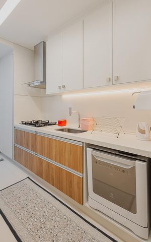 Apartamento à venda com 57m², 1 quarto e sem vagaCozinha