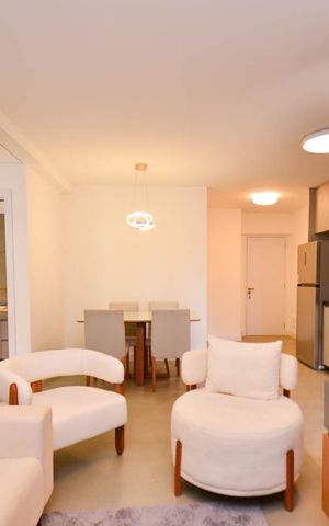 Apartamento à venda com 55m², 1 quarto e 1 vagaSala ambientes