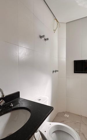 Apartamento para alugar com 90m², 3 quartos e 2 vagas Apartamento para alugar com 90m², 3 quartos e 2 vagasBanheiro da suíte