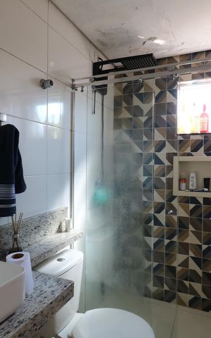 Apartamento à venda com 47m², 2 quartos e 2 vagasBanheiro da Suíte