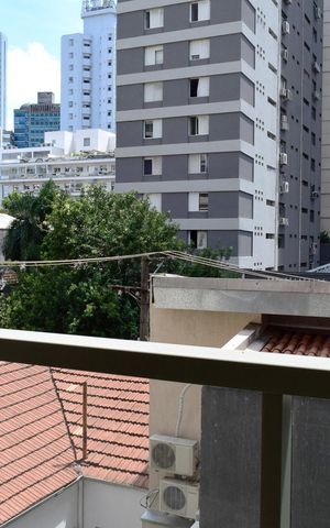 Studio à venda com 26m², 1 quarto e sem vagaVaranda