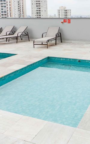 Apartamento para alugar com 37m², 2 quartos e 1 vaga Apartamento para alugar com 37m², 2 quartos e 1 vagaÁrea comum - Piscina