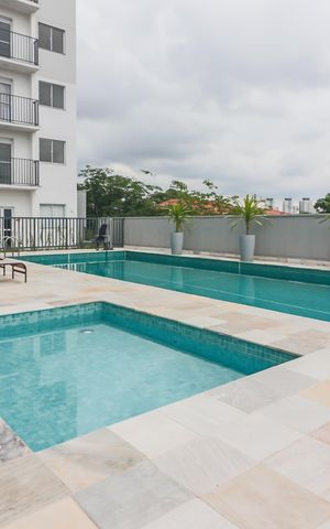 Apartamento para alugar com 37m², 2 quartos e 1 vaga Apartamento para alugar com 37m², 2 quartos e 1 vagaÁrea comum - Piscina