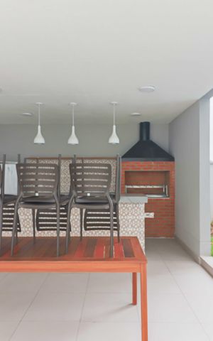 Apartamento para alugar com 37m², 2 quartos e 1 vaga Apartamento para alugar com 37m², 2 quartos e 1 vagaÁrea comum - Churrasqueira