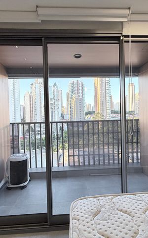 Apartamento para alugar com 25m², 1 quarto e sem vagaSacada