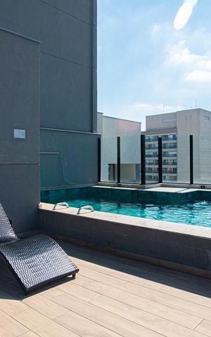 Apartamento à venda com 35m², 1 quarto e sem vaga Apartamento à venda com 35m², 1 quarto e sem vagaÁrea comum - Piscina