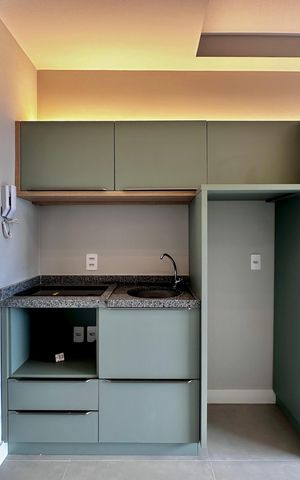 Studio para alugar com 25m², 0 quarto e sem vaga Studio para alugar com 25m², 0 quarto e sem vagaCozinha